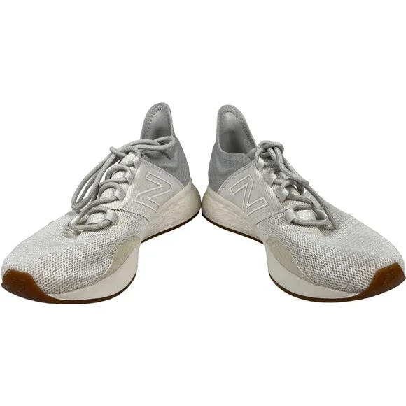 New Balance Women's Light Gray and White Athletic Running Shoes - Picture 6 of 8